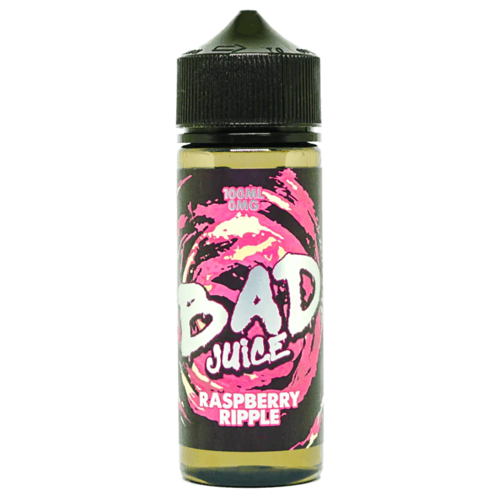 BAD JUICE RASPBERRY RIPLE 0MG 100ML SHORT FILL - Click & Vape