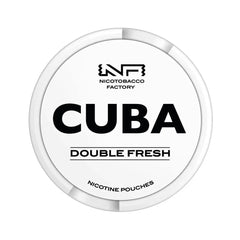 Double Fresh Nicotine Pouches by Cuba White 16mg - Click & Vape