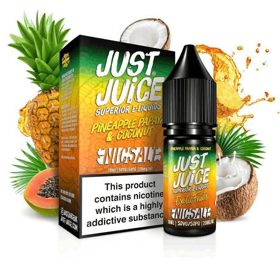 JUST JUICE SALT PINEAPPLE PAPAYA COCONUT 10ML - Click & Vape