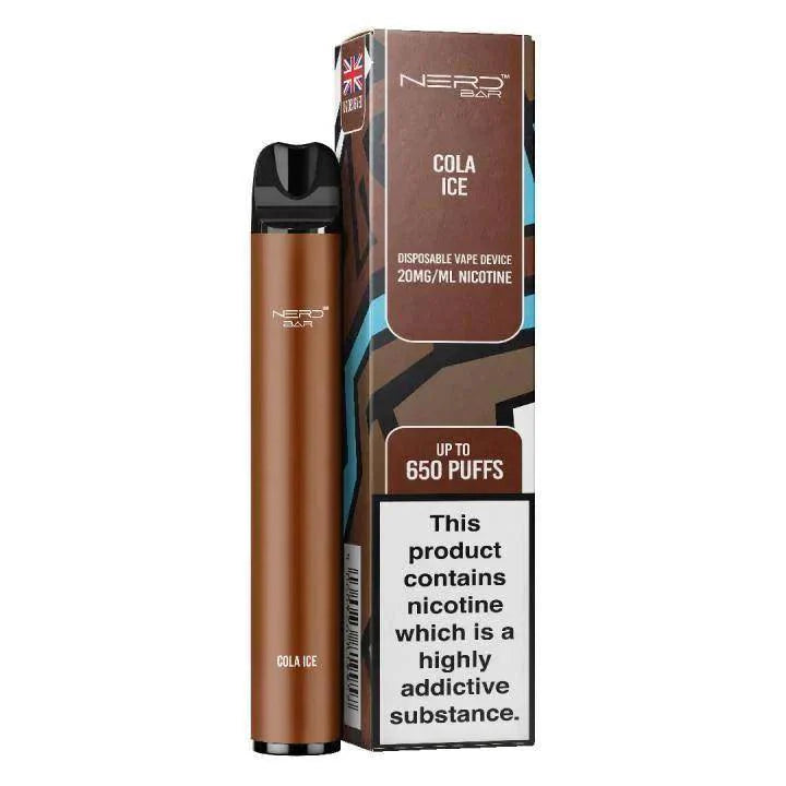 NERD BAR 650 PUFF COLA ICE Disposable Vape - Click & Vape