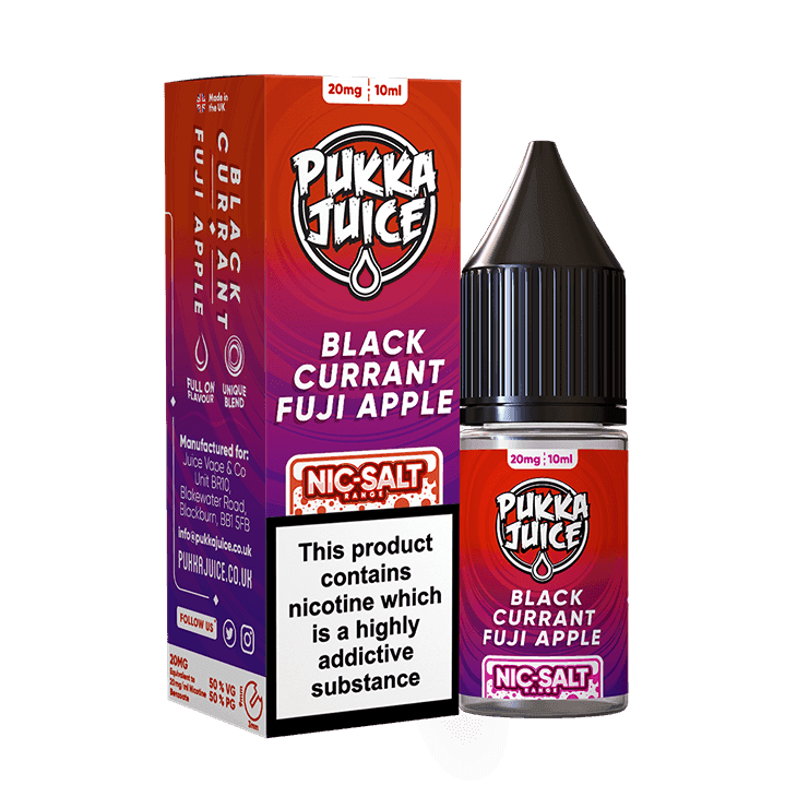 PUKKA JUICE NIC SALT BLACKCURRANT FUJI APPLE 10/20MG - Click & Vape