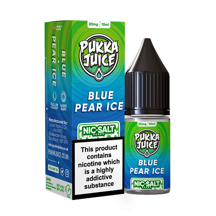 PUKKA JUICE NIC SALT BLUE PEAR ICE 10/20MG - Click & Vape