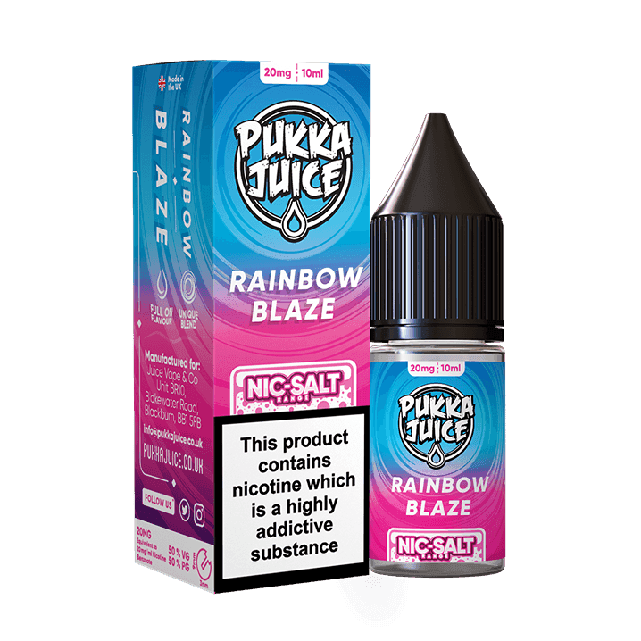 PUKKA JUICE NIC SALT RAINBOW BLAZE 10/20MG - Click & Vape