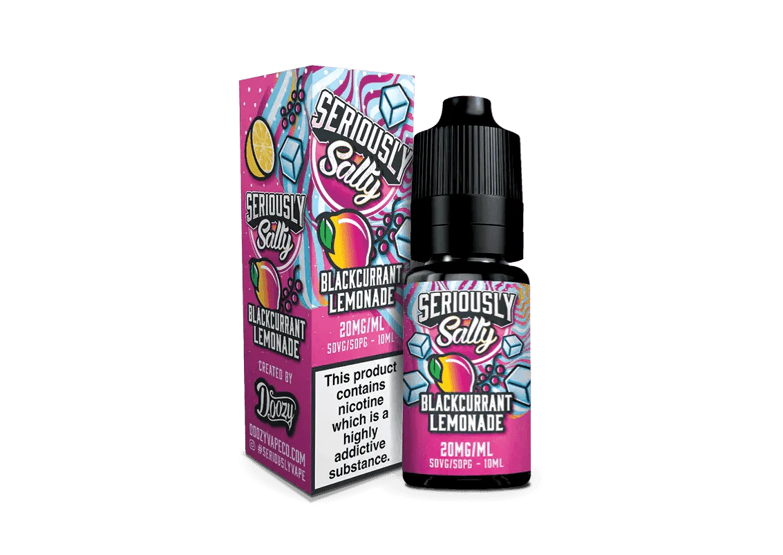 Seriously Salty Nic Salt - Blackcurrant Lemonade - 10ml - Click & Vape