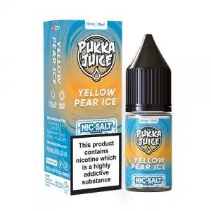 Yellow Pear Nic Salt E-liquid by Pukka Juice 10ml - Click & Vape