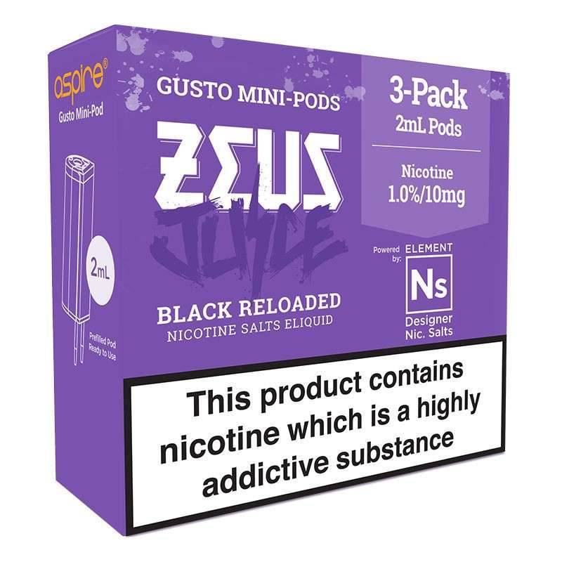 Zeus Juice NS20 & NS10 - Black Reloaded - Click & Vape
