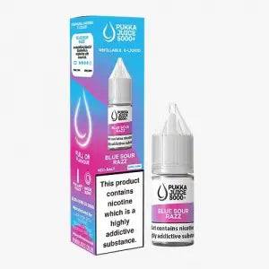 Blue Sour Razz Nic Salt E-Liquid by Pukka Juice 5000 10ml - Click & Vape