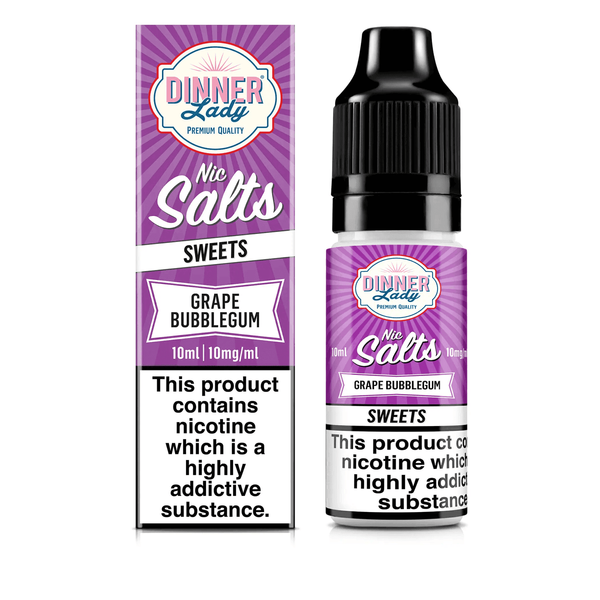 DINNER LADY GRAPE BUBBLEGUM - Click & Vape