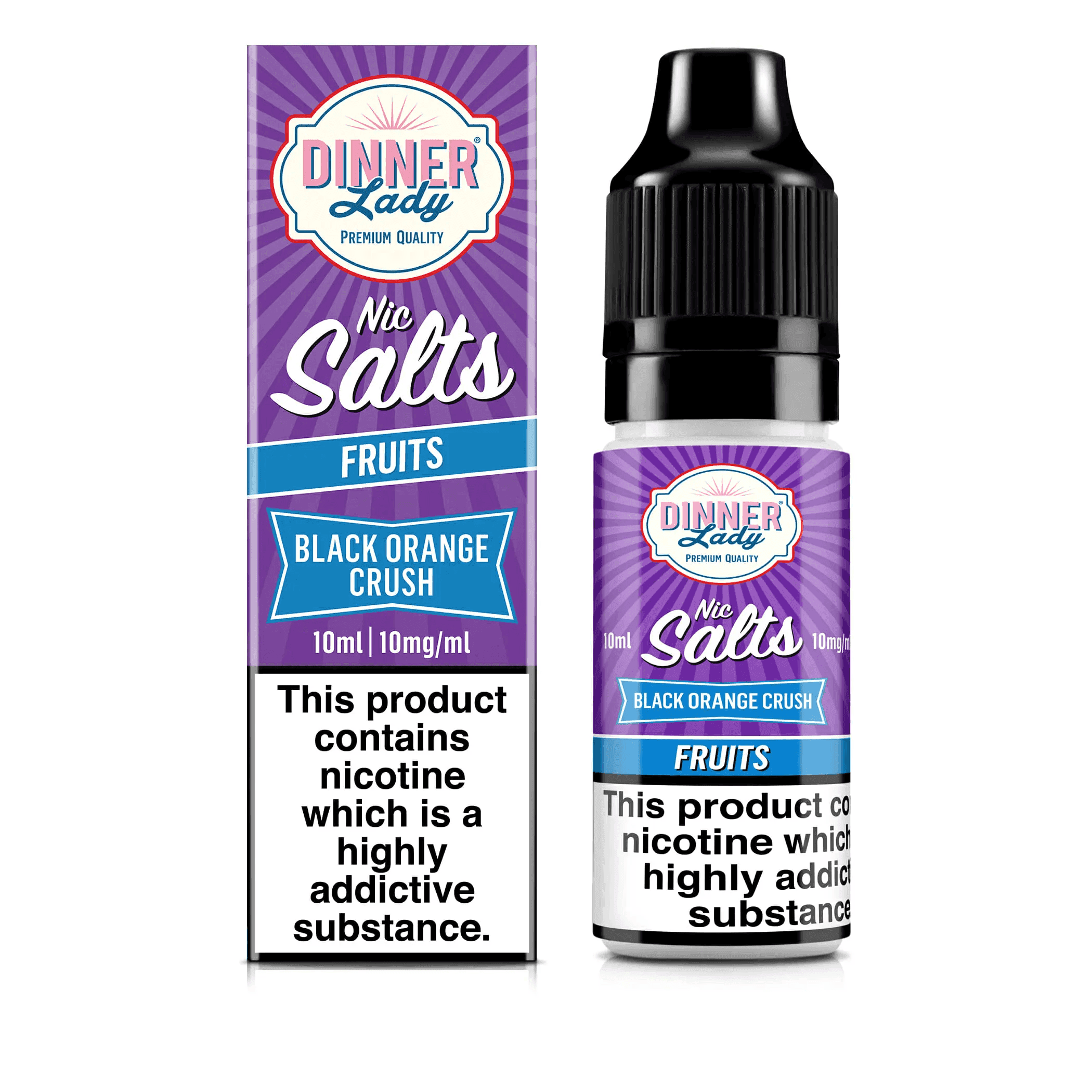 Dinner Lady Nic Salts Black Orange Crush - Click & Vape