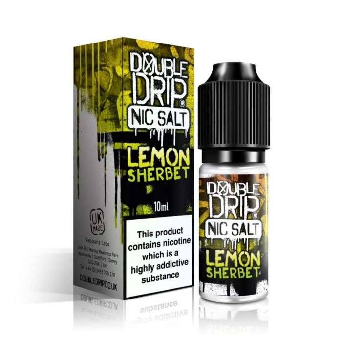 Double Drip Nic Salt - Lemon Sherbet - 10ml - Click & Vape