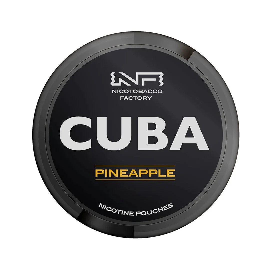 Pineapple Nicotine Pouches by Cuba Black 43mg | Pack of 25 - Click & Vape