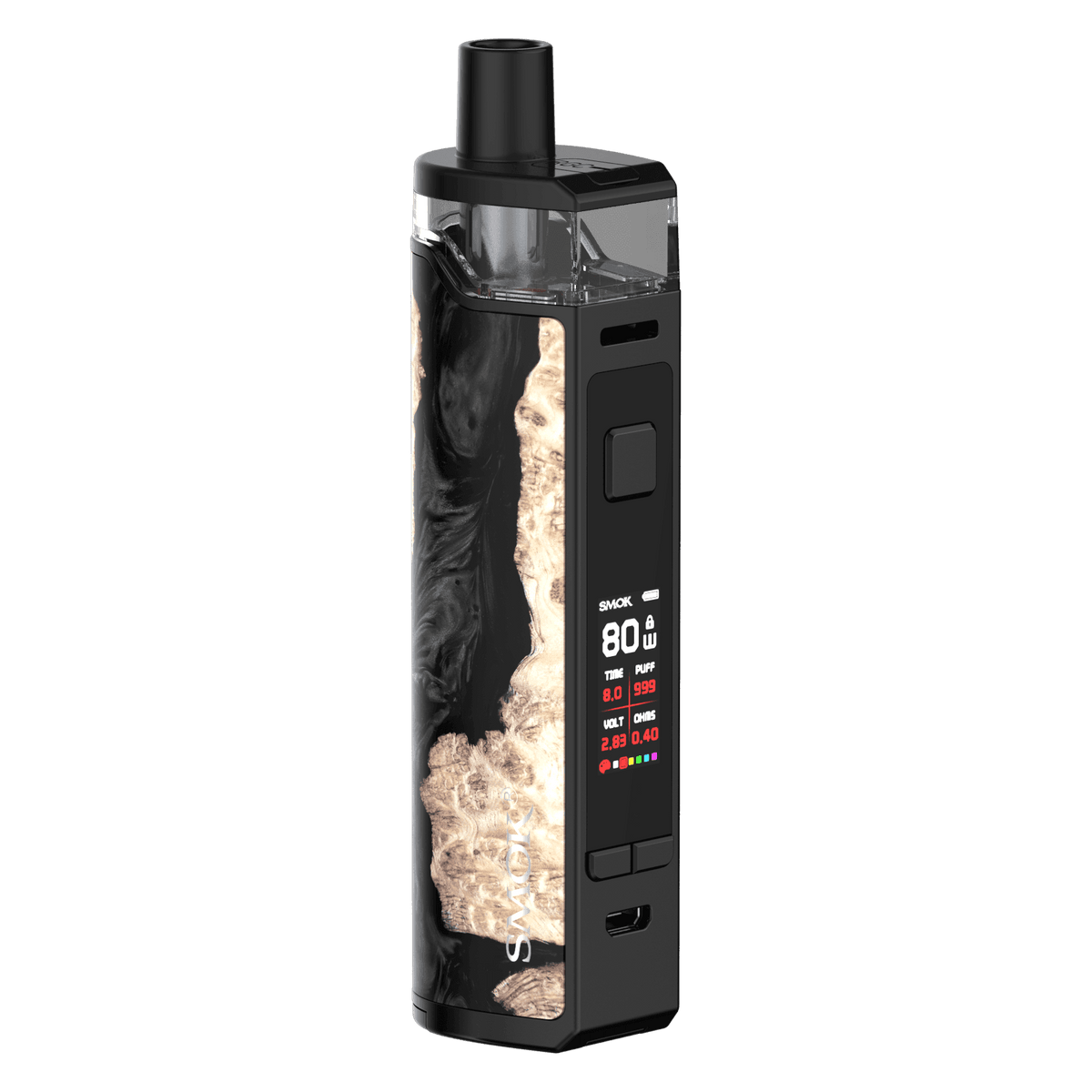 SMOK RPM80 POD PRO BLACK STABILIZING WOOD - Click & Vape
